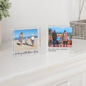 Personalised Photo Block, Freestanding Photo Gift, Custom Photo Block, Family Print, Family Print Frame, Mother's Day Gift