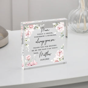 Wedding Plaque Gifts | Personalized Acrylic Plaque | From Willow