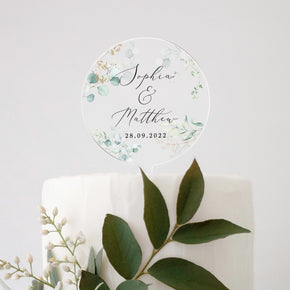 Personalised Wedding Cake Topper, Engagement Cake Topper, Wedding Acrylic Cake Topper, Mr & Mrs Cake Topper, Wedding Cake Decorations