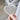 Personalised Clear First Christmas Engaged Heart Bauble