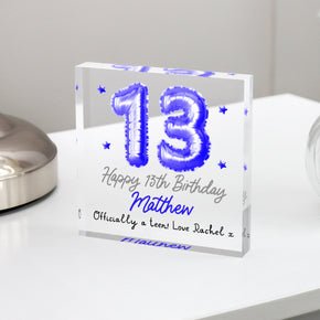 Personalised Happy 13th Birthday Gift Plaque, Birthday Gift For Him, Teenager Gift, 13th Birthday Gifts, 13th Gifts for Boy, Gifts for Him