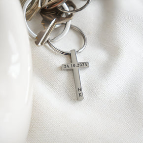 Personalised Engraved Christening Keyring, Baptised Keyring, Christening Gifts, Baby Gifts, Goddaughter Godson Gifts, Special Date Gifts