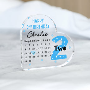 Personalised 2nd Birthday Gift Baby Boy, Second Birthday Gift For Him, 2nd Birthday Calendar, Son 2nd Birthday Gift, Gifts for Nephew