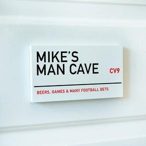 Personalised Man Cave Door Sign, Bar Sign, Office Sign, Games Room, Fathers Day Gift, Door Signs for Dad, Office Door Plaques