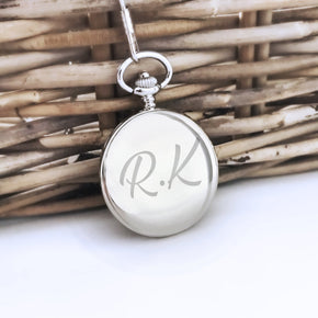Personalised Engraved Initials Pocket Watch - Shop Personalised Engraved Gifts & Customised Cufflinks | From Willow