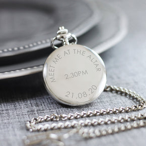 Personalised Meet Me At The Altar Pocket Watch - Shop Personalised Engraved Gifts & Customised Cufflinks | From Willow