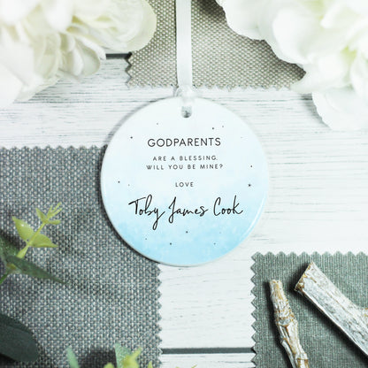 Personalised Godmother Ornament Keepsake Decoration - From Willow | Personalised Gifts