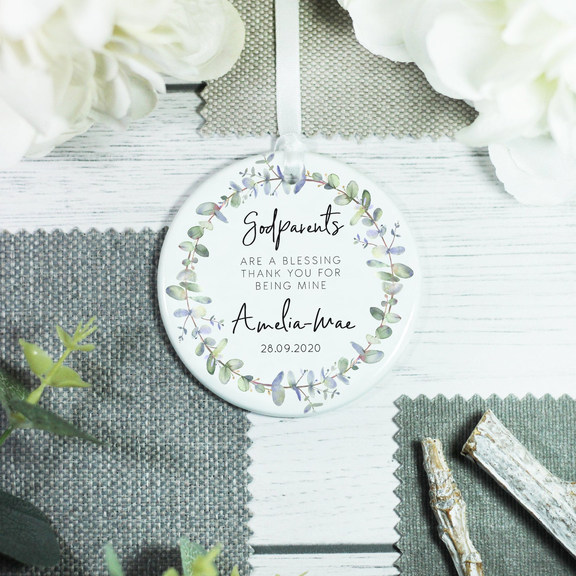 Personalised Godmother Ceramic Keepsake - From Willow | Personalised Gifts