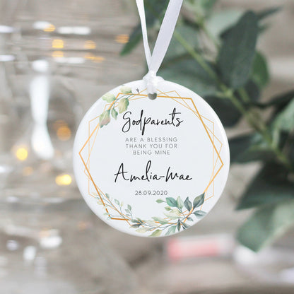 Personalised Godmother Ceramic Keepsake Ornament - From Willow | Personalised Gifts