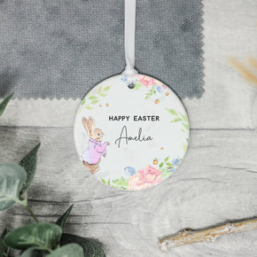 Personalised Baby's 1st Easter Decoration, Bunny Rabbit Easter Decoration Gift - From Willow | Personalised Gifts