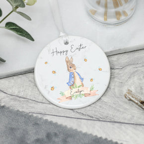 Personalised Easter Decoration, Ceramic Easter Rabbit Gift - From Willow | Personalised Gifts