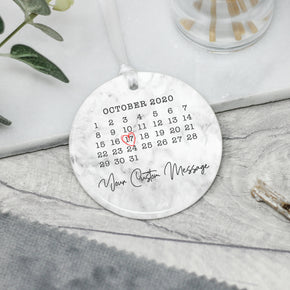 Personalised Special Date Calendar Keepsake - From Willow