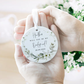 Personalised Will You Be My Bridesmaid Ornament, Bridesmaid Gift, Maid of Honour Gift, Will You Be Bridesmaid Gift Idea, Bridesmaid Proposal