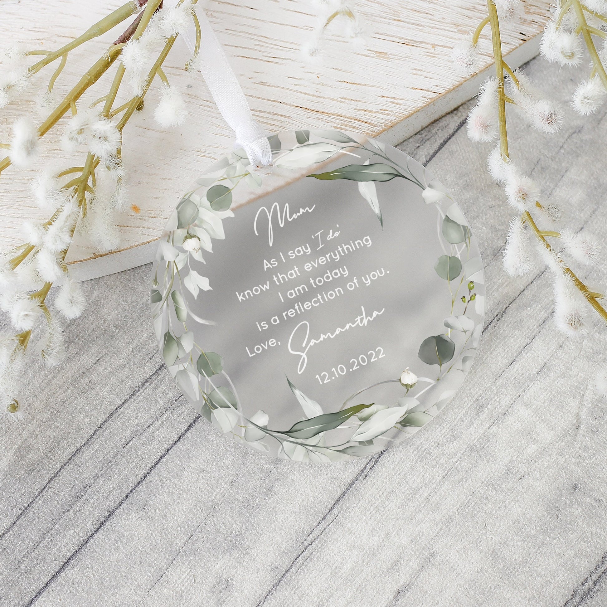 Mother of the Bride Gift, Frosted Acrylic, Mum of Bride Gift, Gifts from Bride, Wedding Day Gifts, Gifts from Bride, Special Quote Mum Gift
