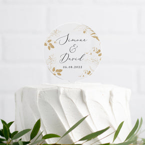 Personalised Wedding Cake Topper, Engagement Cake Topper, Wedding Acrylic Cake Topper, Mr & Mrs Cake Topper, Wedding Cake Decorations