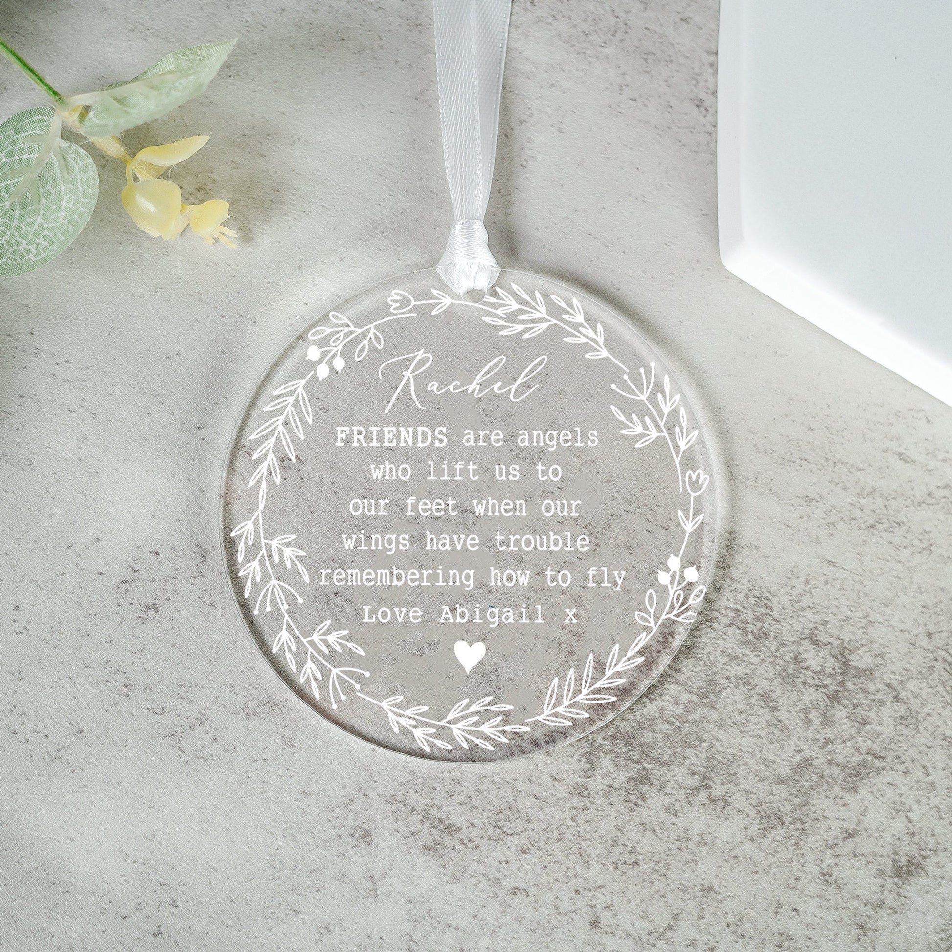 Personalised Friendship Gift, Best Friend Gift, Friendship Keepsake Gift, Best Friend Ornament Keepsake, Thank you Gifts, Gift for Friends