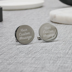 Personalised Engraved Message Cufflinks, Your Own Design, Wedding Cufflinks, Best Man Cufflinks, Father of the Bride Gift, Any Message