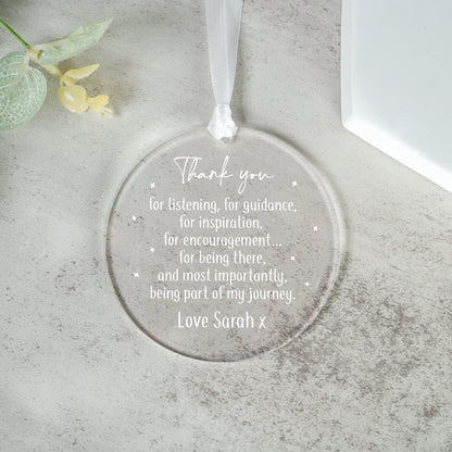 Personalised Thank you Gift, Best Friend Gift, Friendship Keepsake Gift, Best Friend Ornament Keepsake, Thank you Gifts, Bestfriend Present