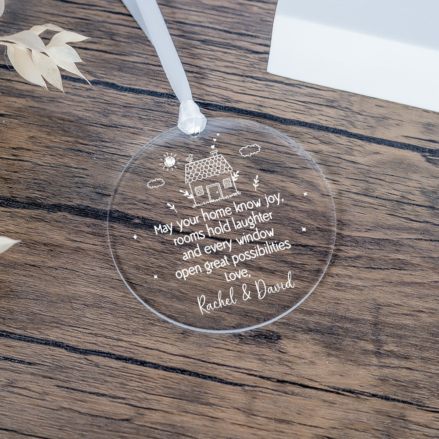 Personalised New Home Gift, First Home Ornament, Housewarming Gift, New Home Ornament Decoration, First Home Keepsake Gift, New House Gifts
