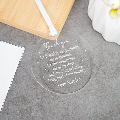 Personalised Thank you Gift, Best Friend Gift, Friendship Keepsake Gift, Best Friend Ornament Keepsake, Thank you Gifts, Bestfriend Present