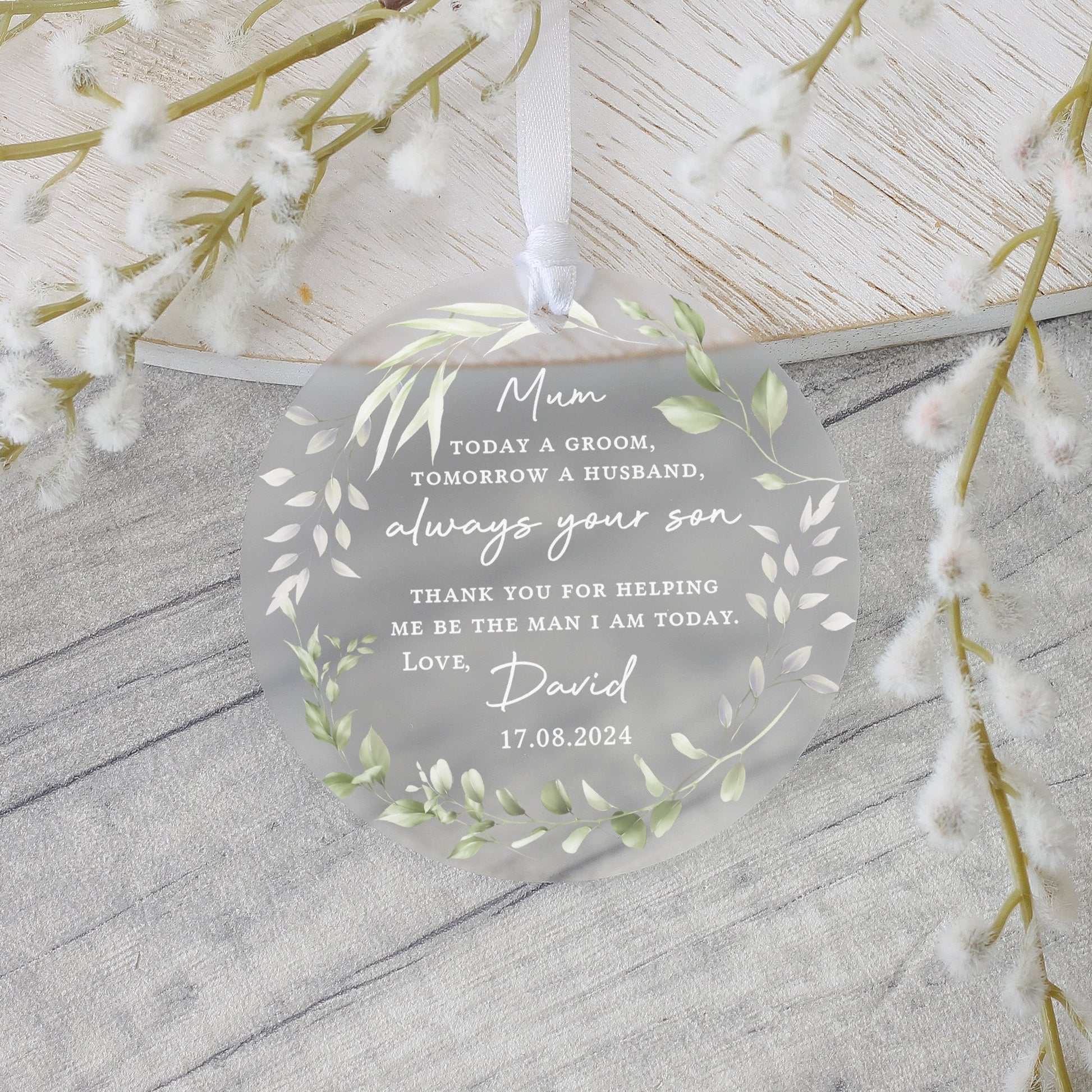Personalised Mother of the Groom Gift, Groom to Mother, Gifts from Groom, Wedding Day Gifts, Mum of Groom Gifts, Father of Groom Gifts