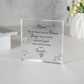 Personalised Gift for Mum, Special Poem Plaque, Birthday Gift for Mum, Mother of the Bride Gift, Gifts from Son, Gifts from Daughter